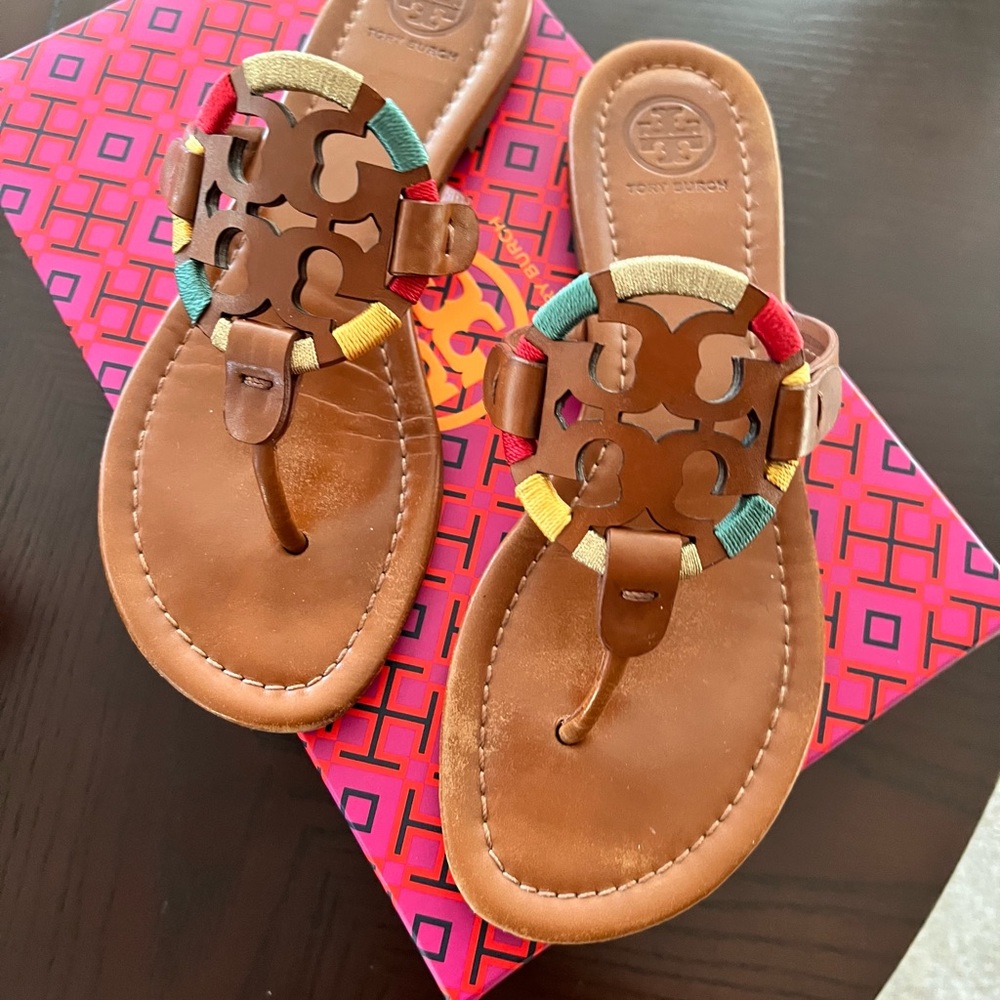 Tory Burch, Miller embroidered sandals